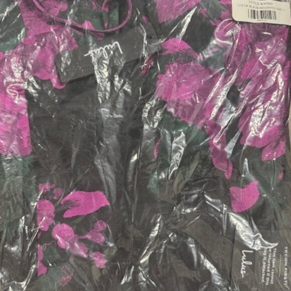 NWT Lulus Setting the Mood Black Floral Jacquard Mini Shift Dress (size S) - Picture 6 of 10